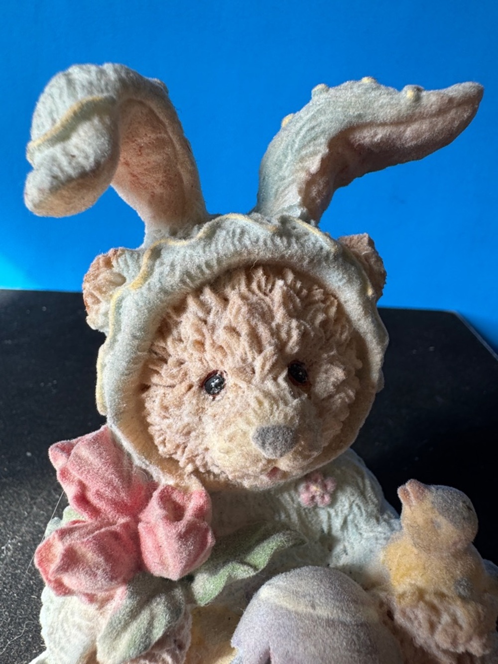 Vintage Adorable Bunny Teddy Bear Figurine - Picture 6 of 7